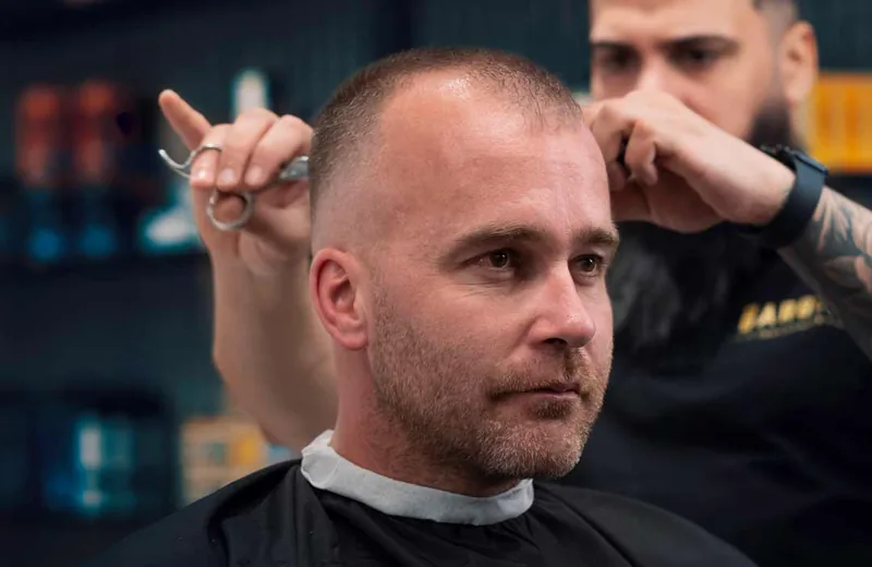 Best Haircuts for Thinning Hair Men | Queens NYC — Therapeutic Cuts Thinning Hair guide card image