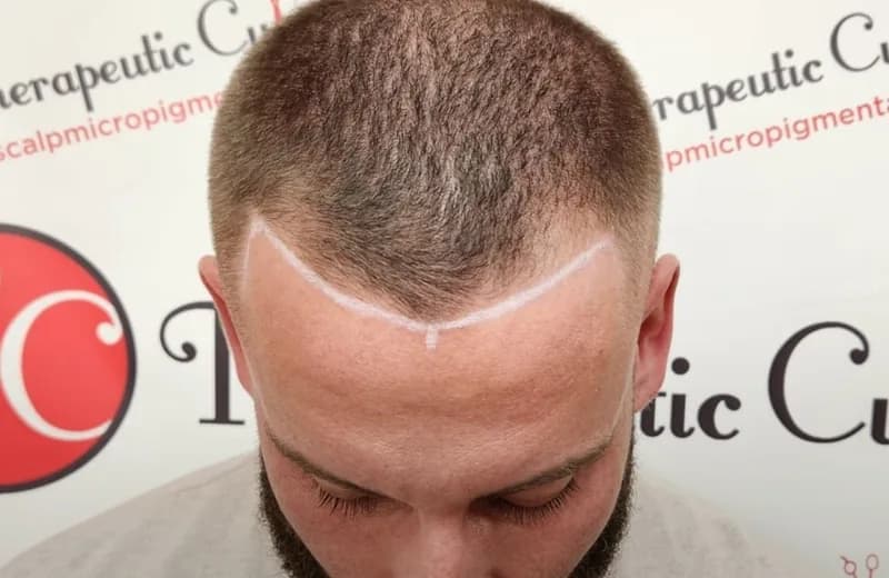 Scalp Micropigmentation Before and After Photos | 500+ Real Results NYC — Therapeutic Cuts Gallery guide card image